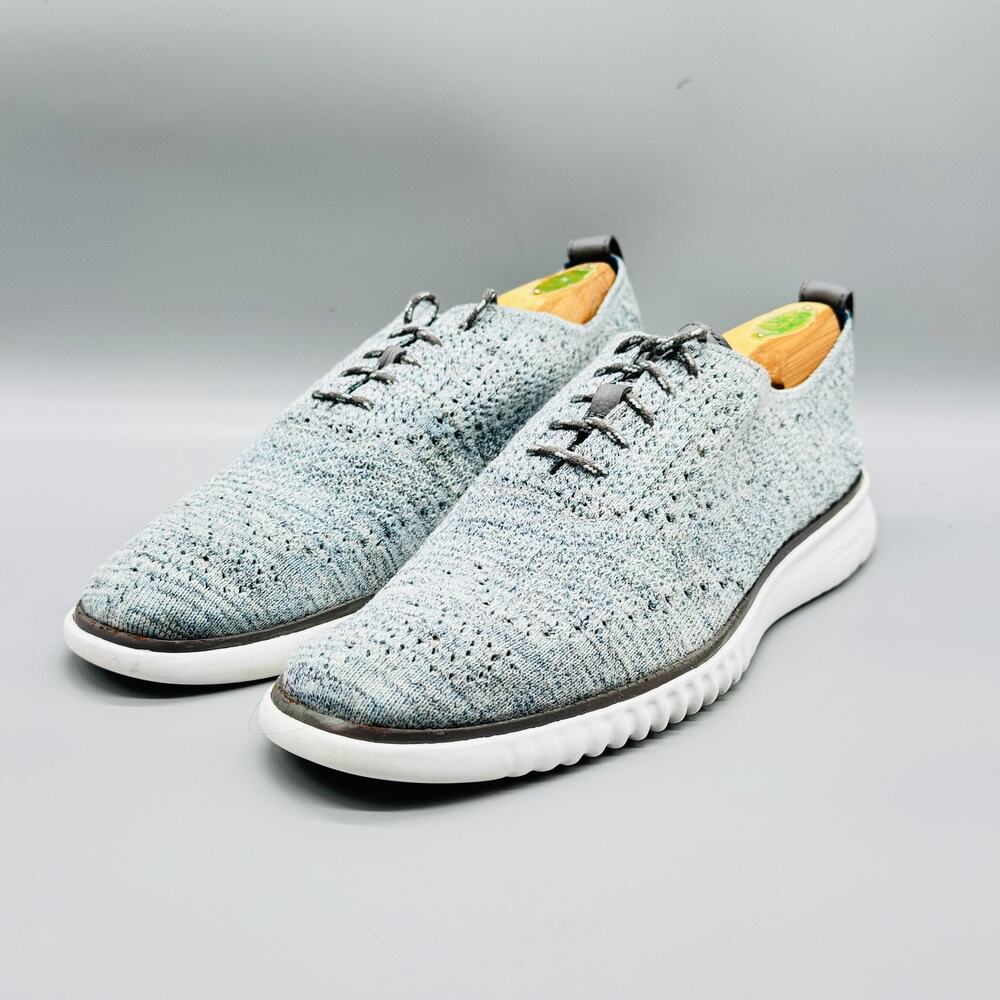 Cole Haan Shoes Mens Size 10 Blue Knit Grand OS OriginalGrand Oxford Lightweight - Picture 4 of 11